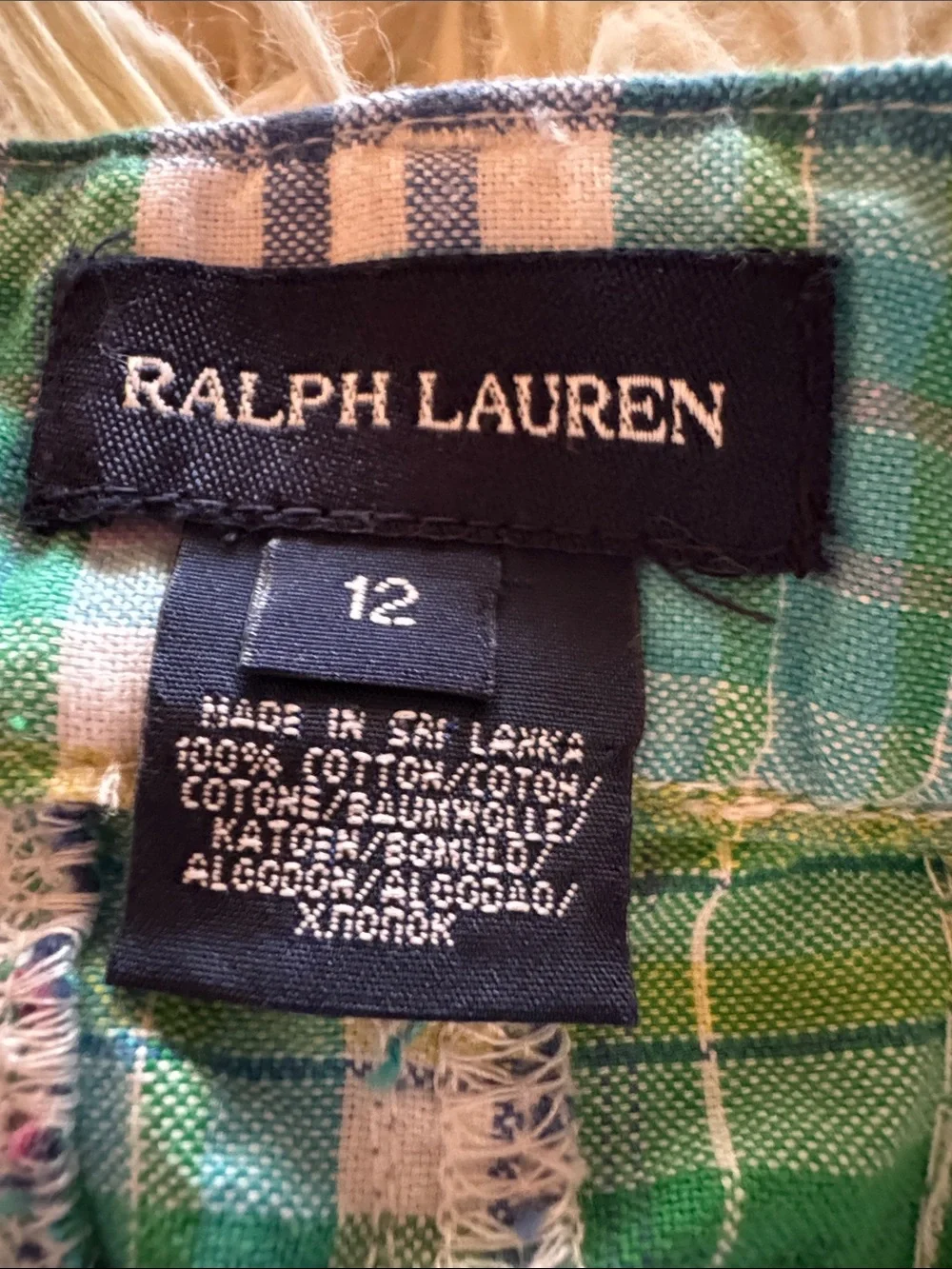 Ralph Lauren Patchwork preppy Plaid Skirt - Multicolor